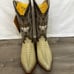 El General Cowboy boots new Size 8 Exotic leather Crocodile New With Tag Ivory