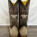 El General Cowboy boots new Size 8 Exotic leather Crocodile New With Tag Ivory