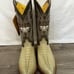 El General Cowboy boots new Size 8 Exotic leather Crocodile New With Tag Ivory