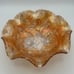 Imperial Glass Ruffle Bowl - rose, marigold, ruffle, carnival, glass, collared