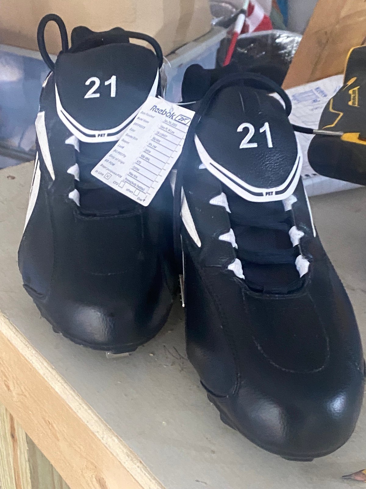 Andy pettitte Reebok cleats collectible