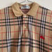 90s L Burberry Nova Check Polo Shirt Knit