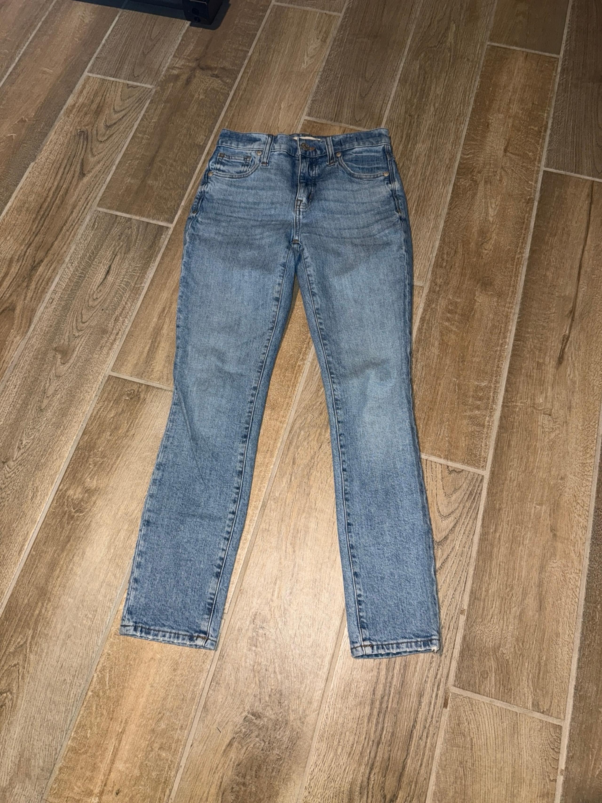 Madewell Jeans Womens Blue 9" High Rise Skinny Denim Stretch Preppy sz 23