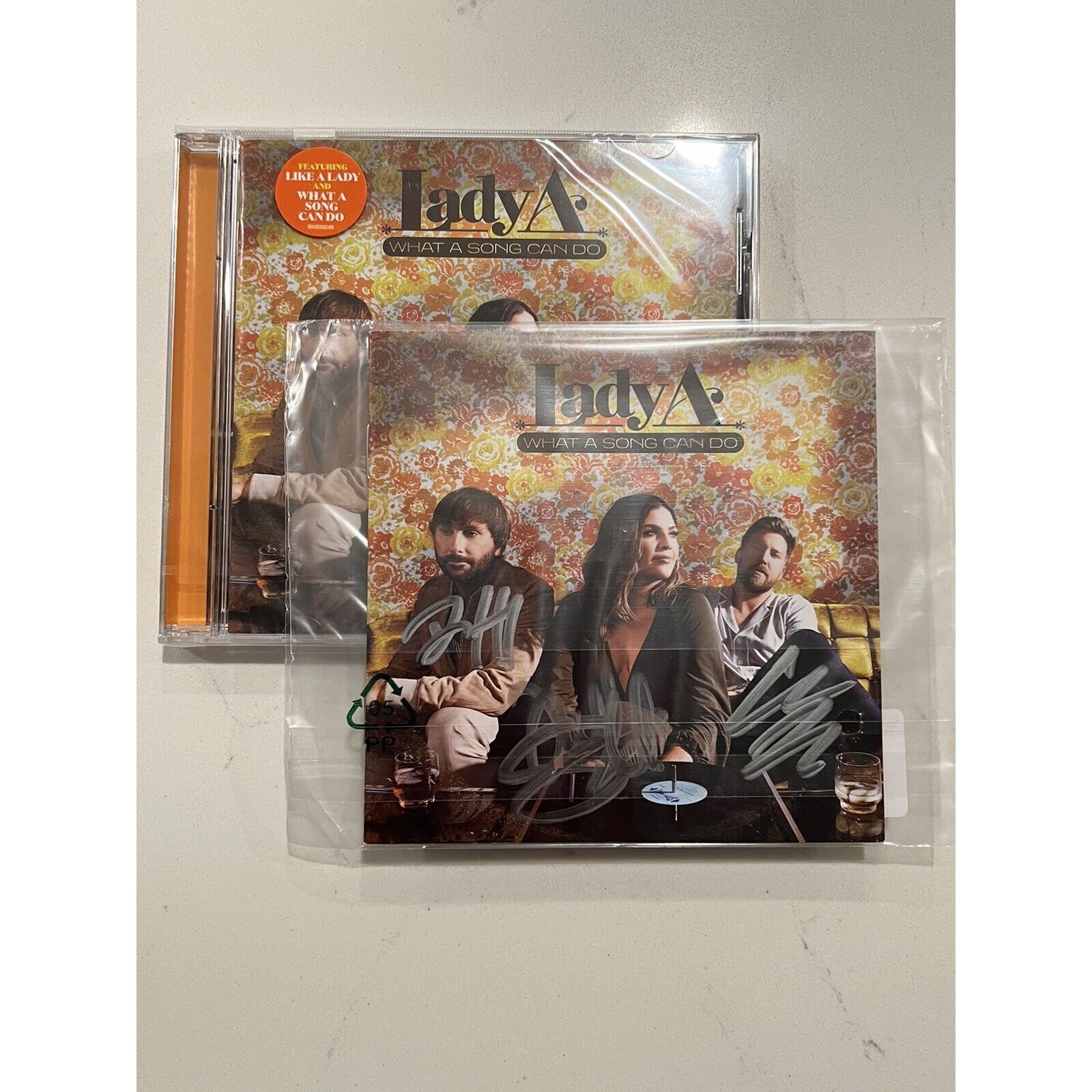 Lady A SIGNED (Lady Antebellum) CD What A Song Can Do - Art Card NEW
