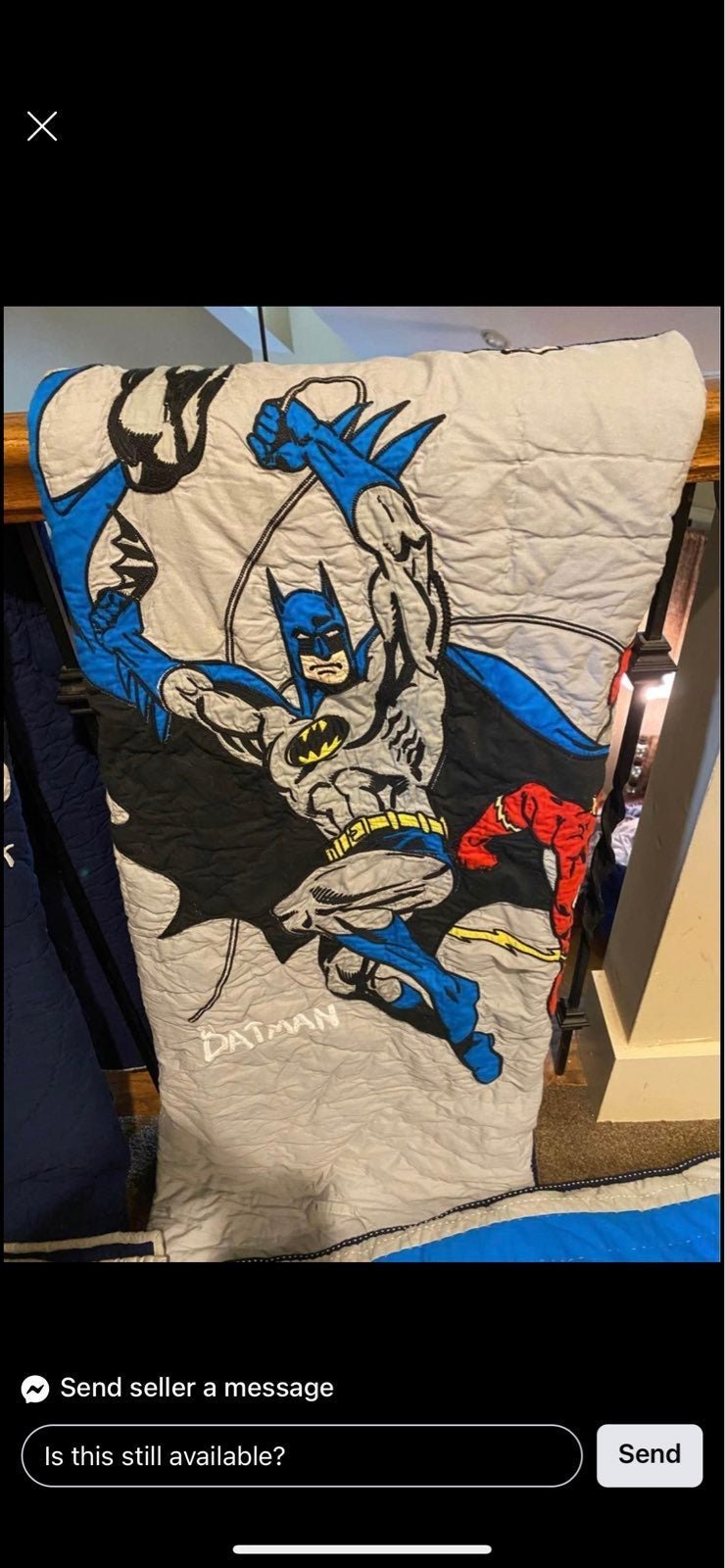 Pottery barn kids DC twin bedding