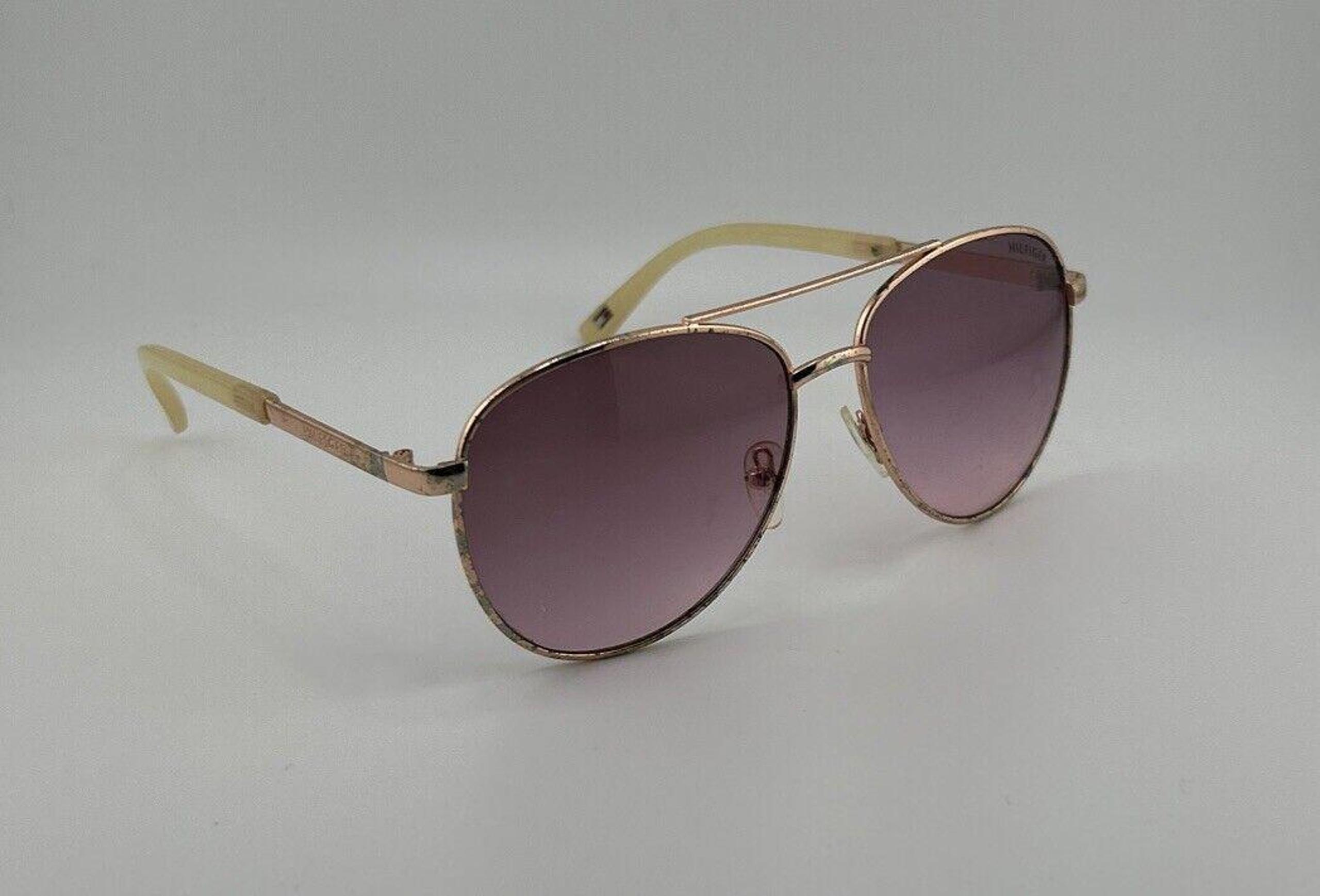 Tommy Hilfiger "Lindsay" WM OL275 Aviator Sunglasses Copper Tone Pink Gradient