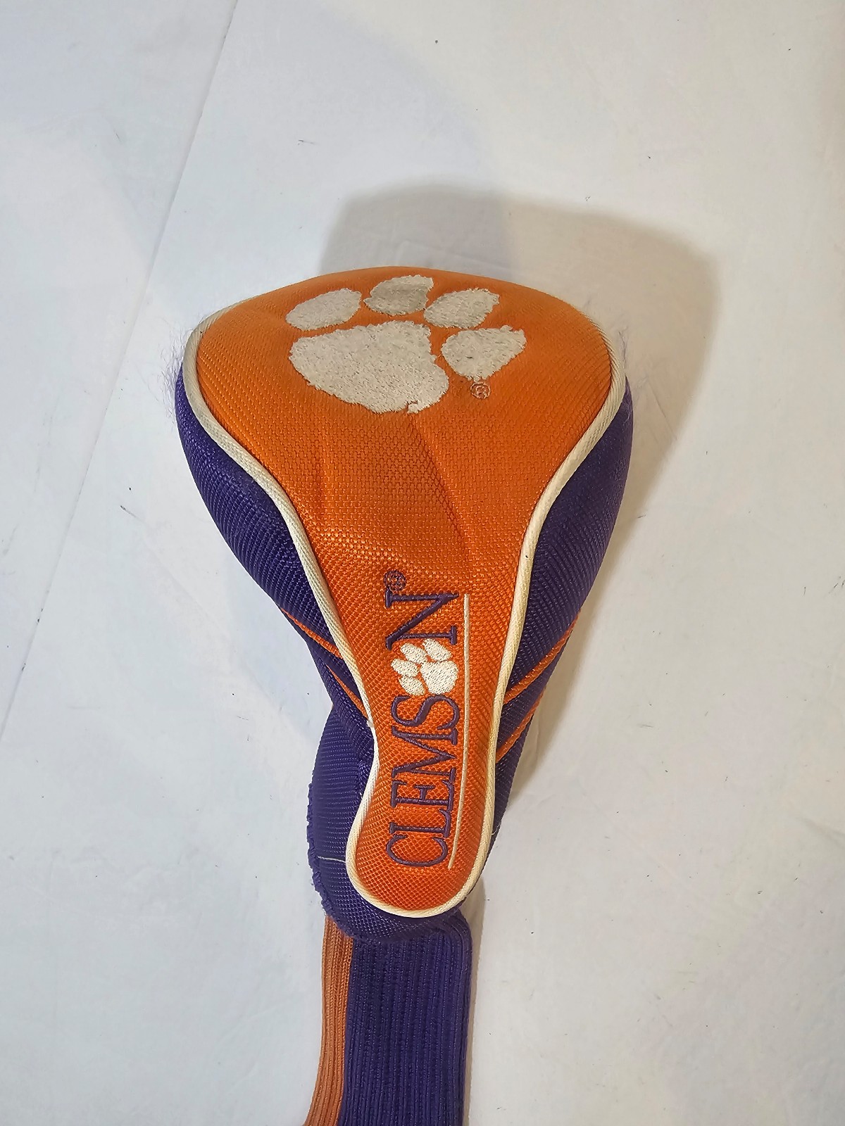Clemson Tigers Orange Purple Driver Woods Head Cover Orange Purple White
