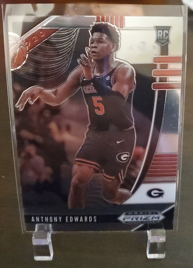 2020 Prizm Basketball Draft Pick Anthony Edwards Lot