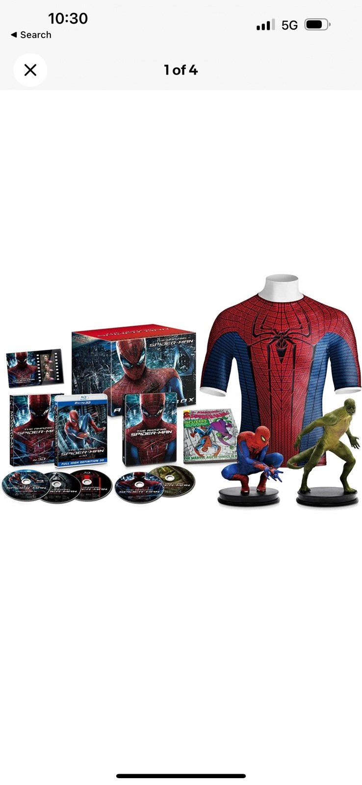 The Amazing Spiderman Blu-ray Box & Figure Toy NEW