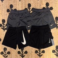 Set of four Nike dri-fit shorts size 2T fits 1-2 years