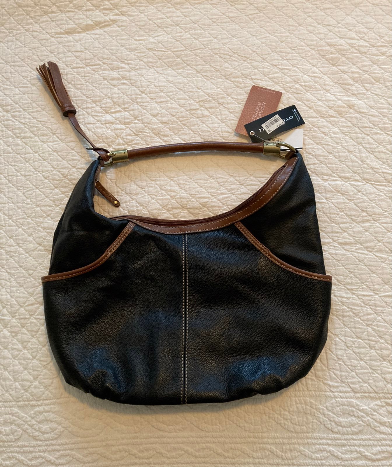 Navy/Dark Brown MSRP: $145.00 T59620A NWT Tignanello Borough Mini Tote Navy/Dark Brown MSRP: $145.00 T59620A NWT Tignanello Borough Mini Tote
