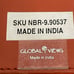 Global Views Begonia Faux-Leather Box Home Decor Jewelry Storage Orange #9.09537