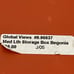 Global Views Begonia Faux-Leather Box Home Decor Jewelry Storage Orange #9.09537