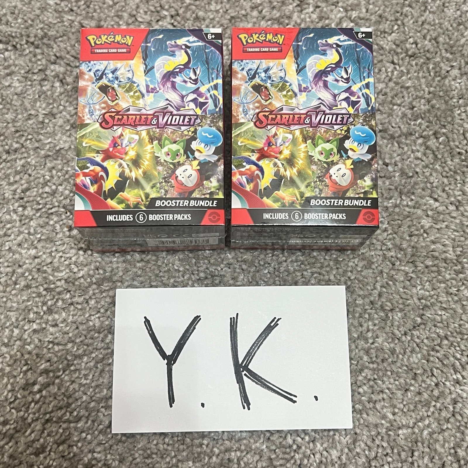 Pokémon TCG Scarlet & Violet base set booster bundle! 6 packs SEALED, lot of 2
