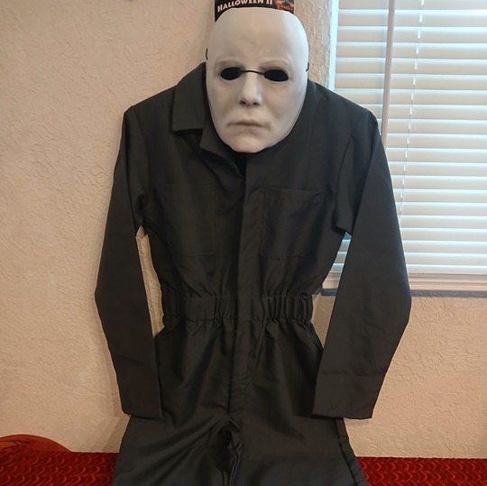 MICHAEL MYERS OFFICIAL HALLOWEEN 2 COSTUME - CHILDS L - MASK & JUMPSUIT - NEW