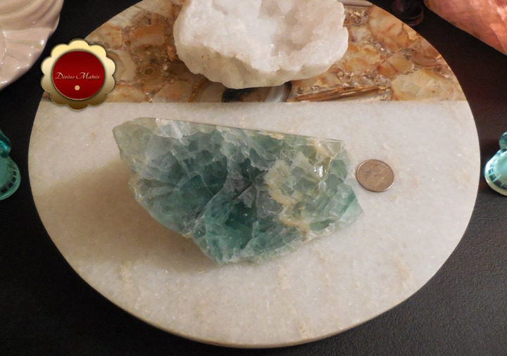 Large Green Fluorite Polished and Raw