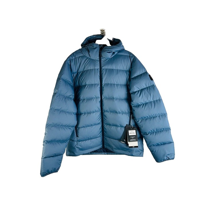 New Outdoor Research Mens Coldfront Down Fill Hooded Coat Nimbus Blue Large