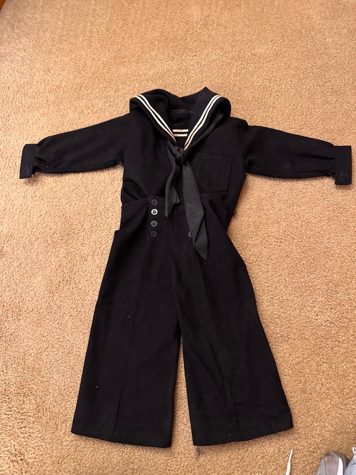 Vintage Toddler Sailor suit wool
