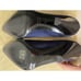 Matteo PITTI Italian Satin Pumps Shoes cone heel navy blue pointed new evening
