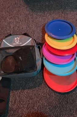 Disc Golf Set with 6 Discs and Mini Disc and Starter Disc Golf Bag