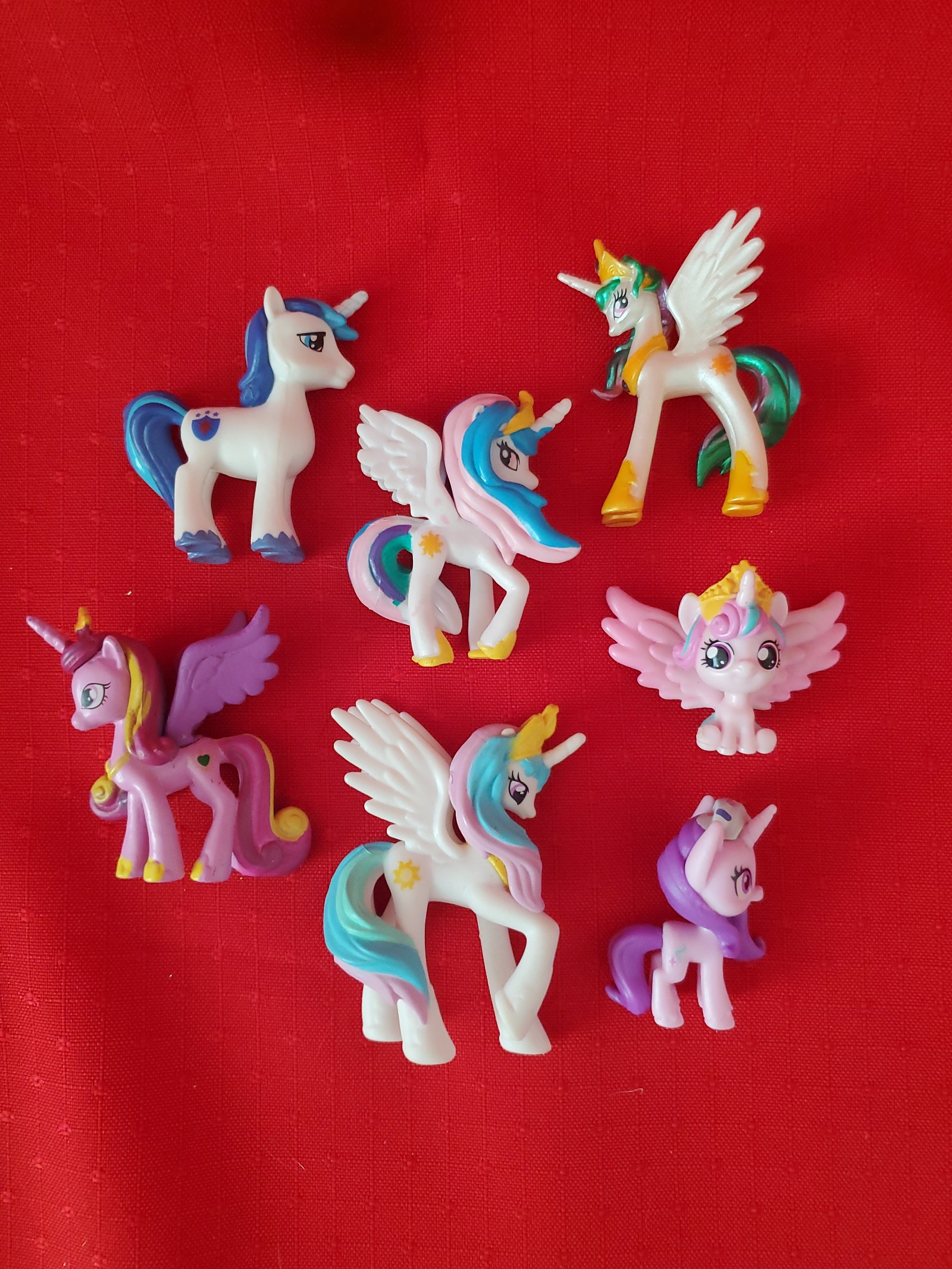 My Little Pony Shining Armor Princess Cadance Celestia Flurryheart Mini Toy Lot
