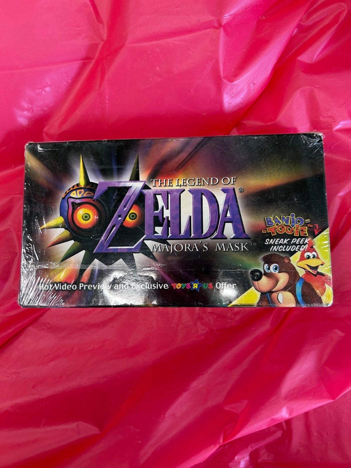 The Legend Of Zelda Majora’s Mask Banjo-Tooie N64 Toys R Us Promo VHS New Sealed