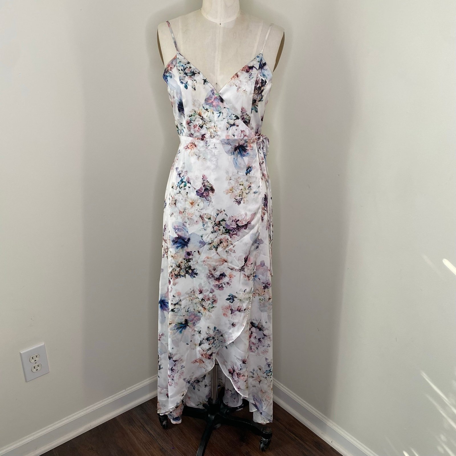 Show Me Your Mumu Floral Mariah Wrap Dress Hi Lo