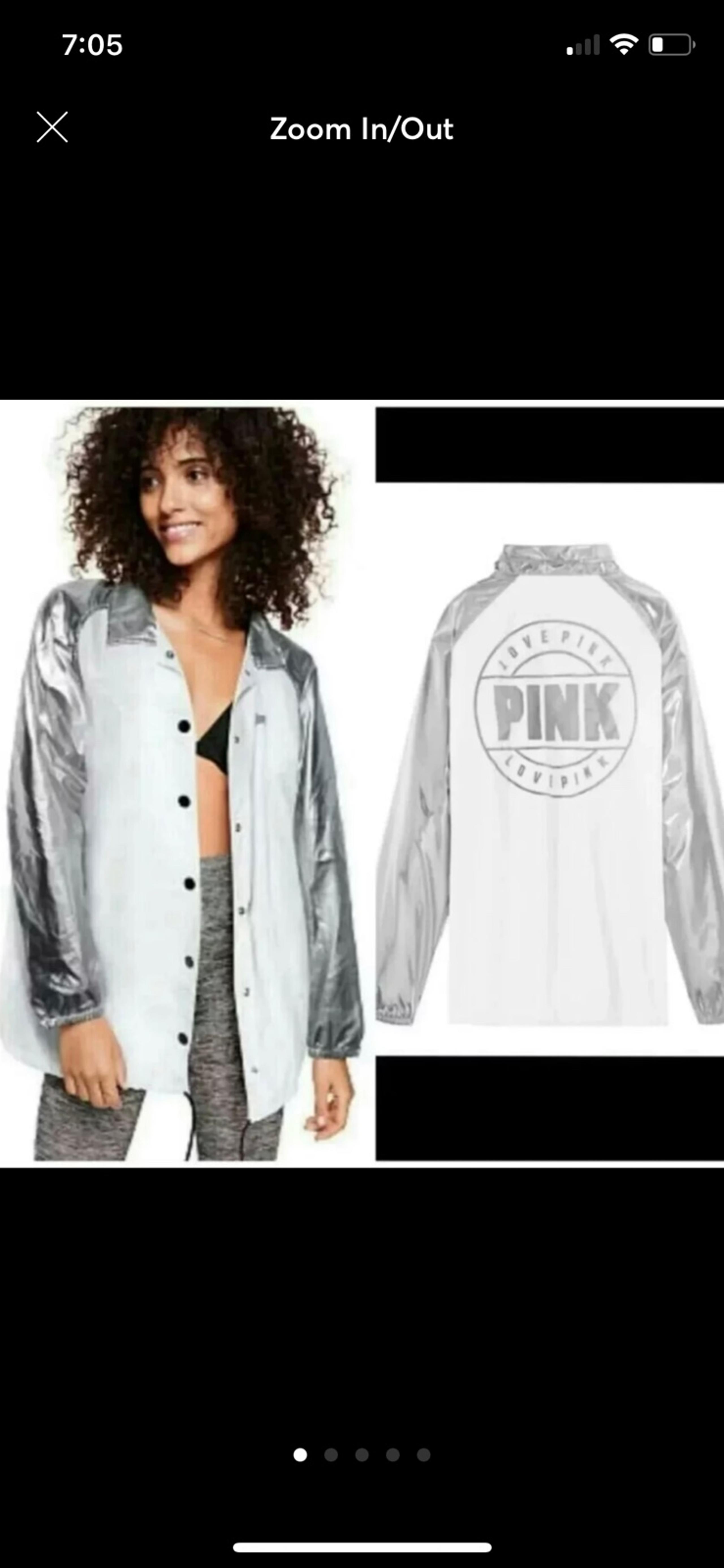 New womens vs pink Sz S windbreaker
