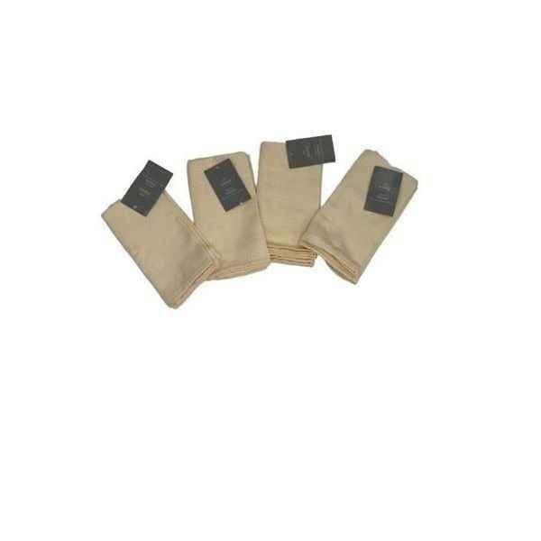 Set of 8 New Cream Cloth Napkins