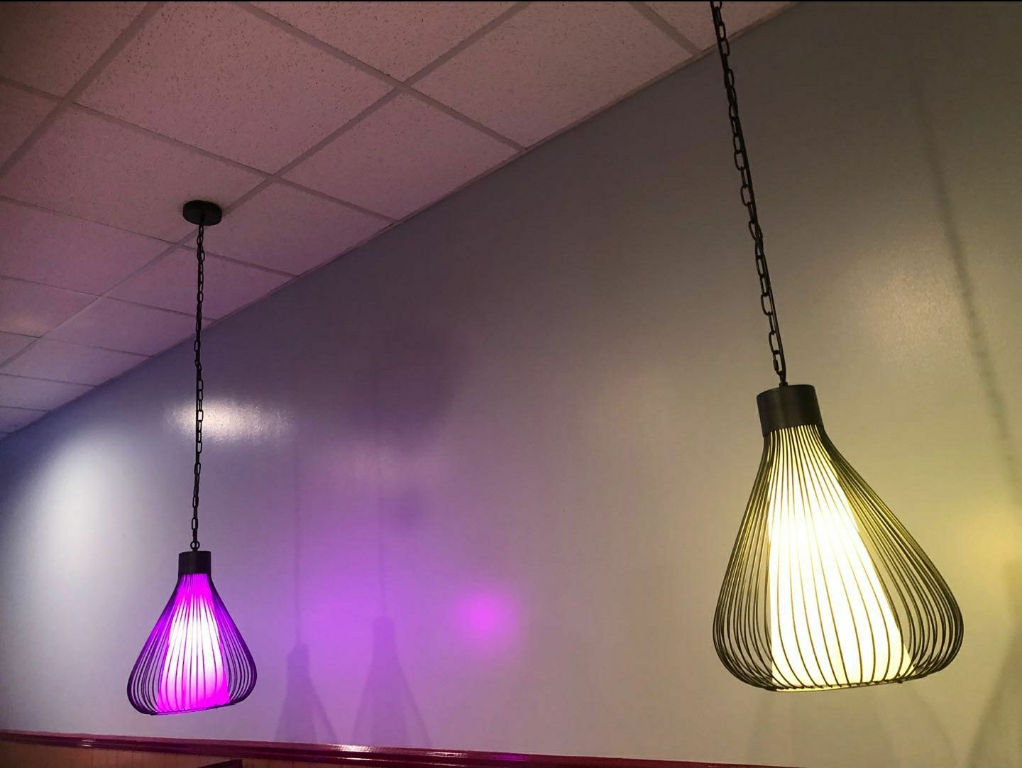 2 pack Modern Wrought Iron Pendant Light