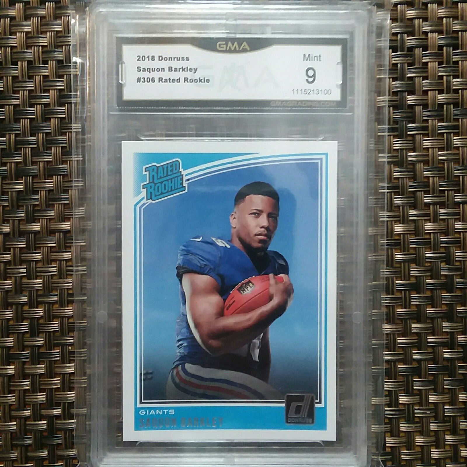Saquon Barkley Donruss RC!! Mint 9!