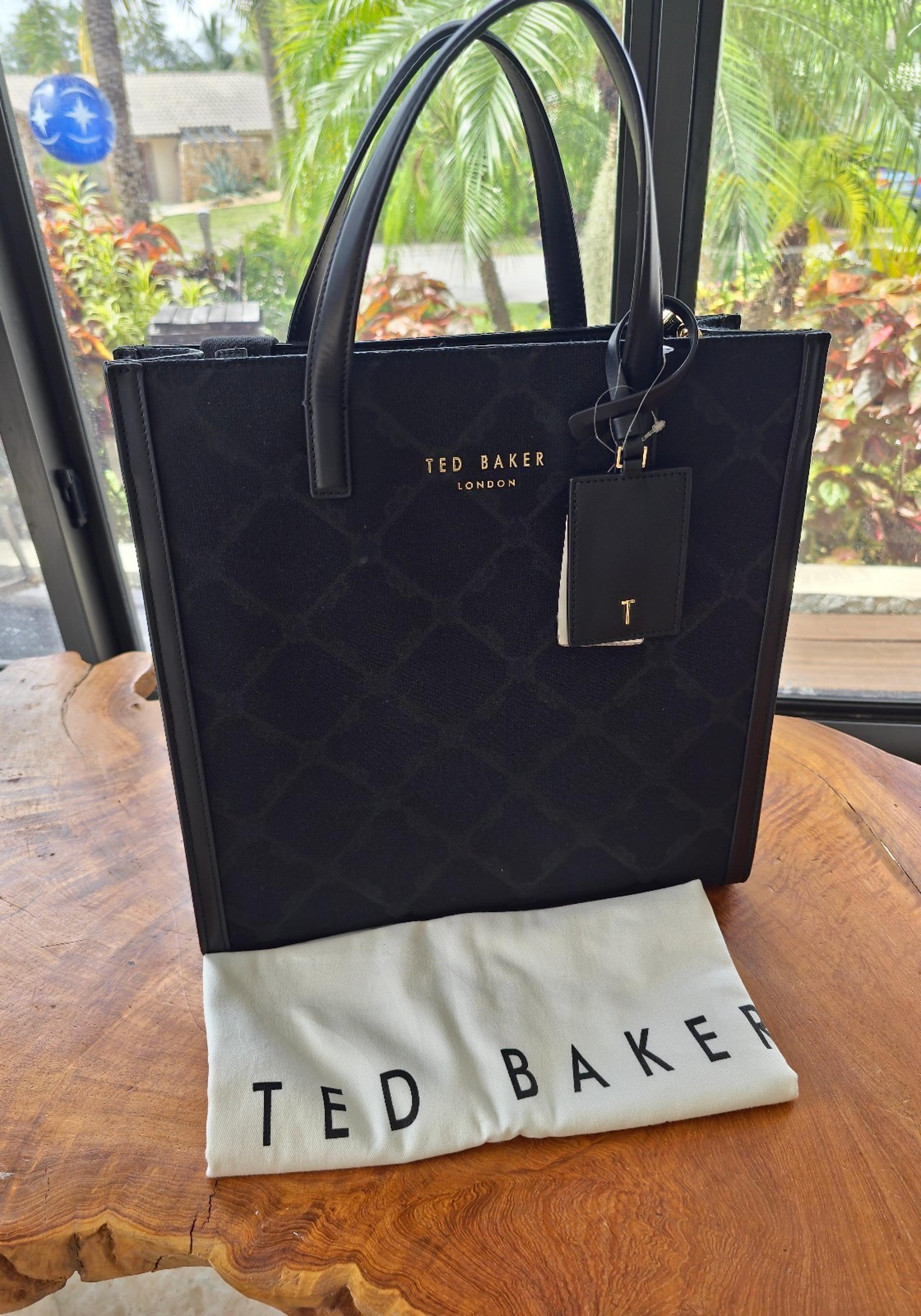 Ted Baker Black Graphic Tote Bag