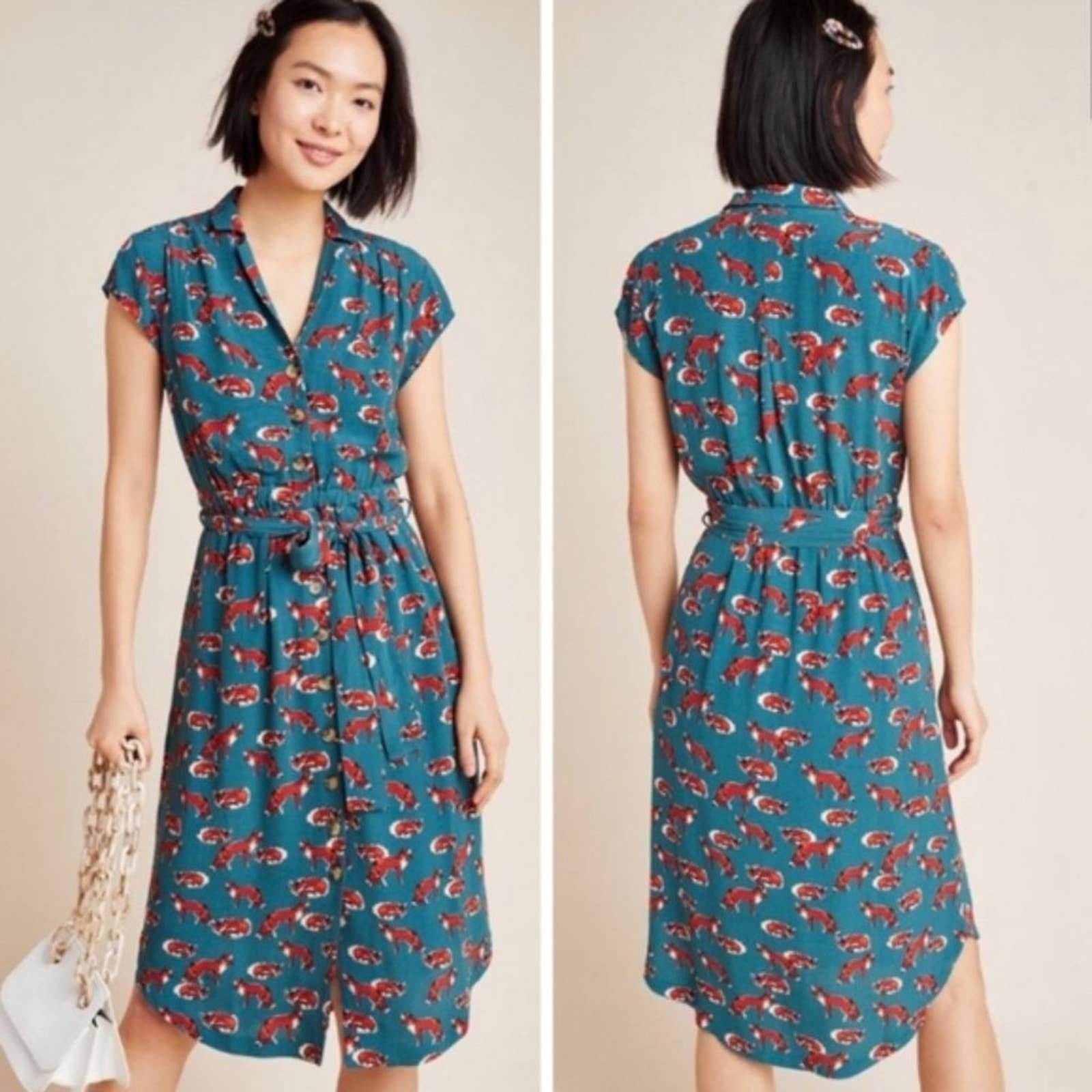 anthropologie catherine shirtdress
