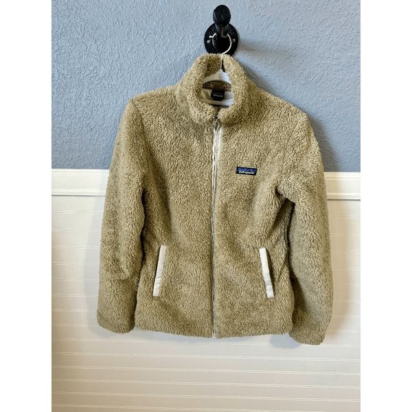 Patagonia Los Gatos Sherpa Fleece Full Zip Long Sleeve Jacket Shroom Taupe