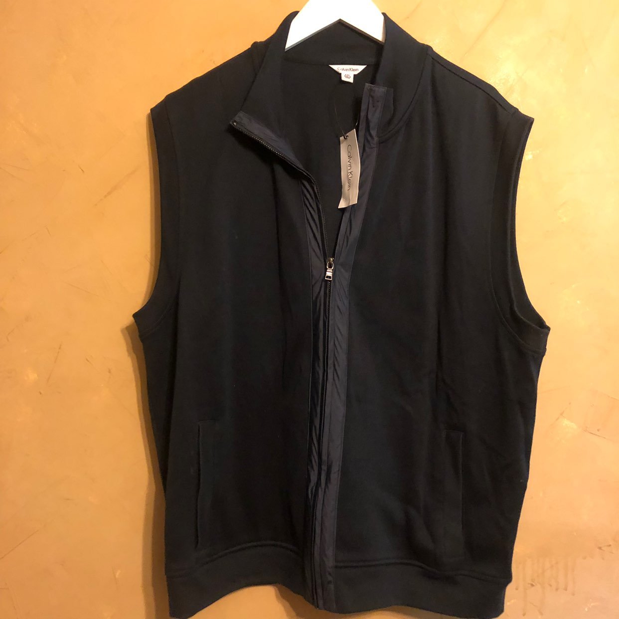 Calvin Klein 3XL Vest Knit Zip Up Pocket