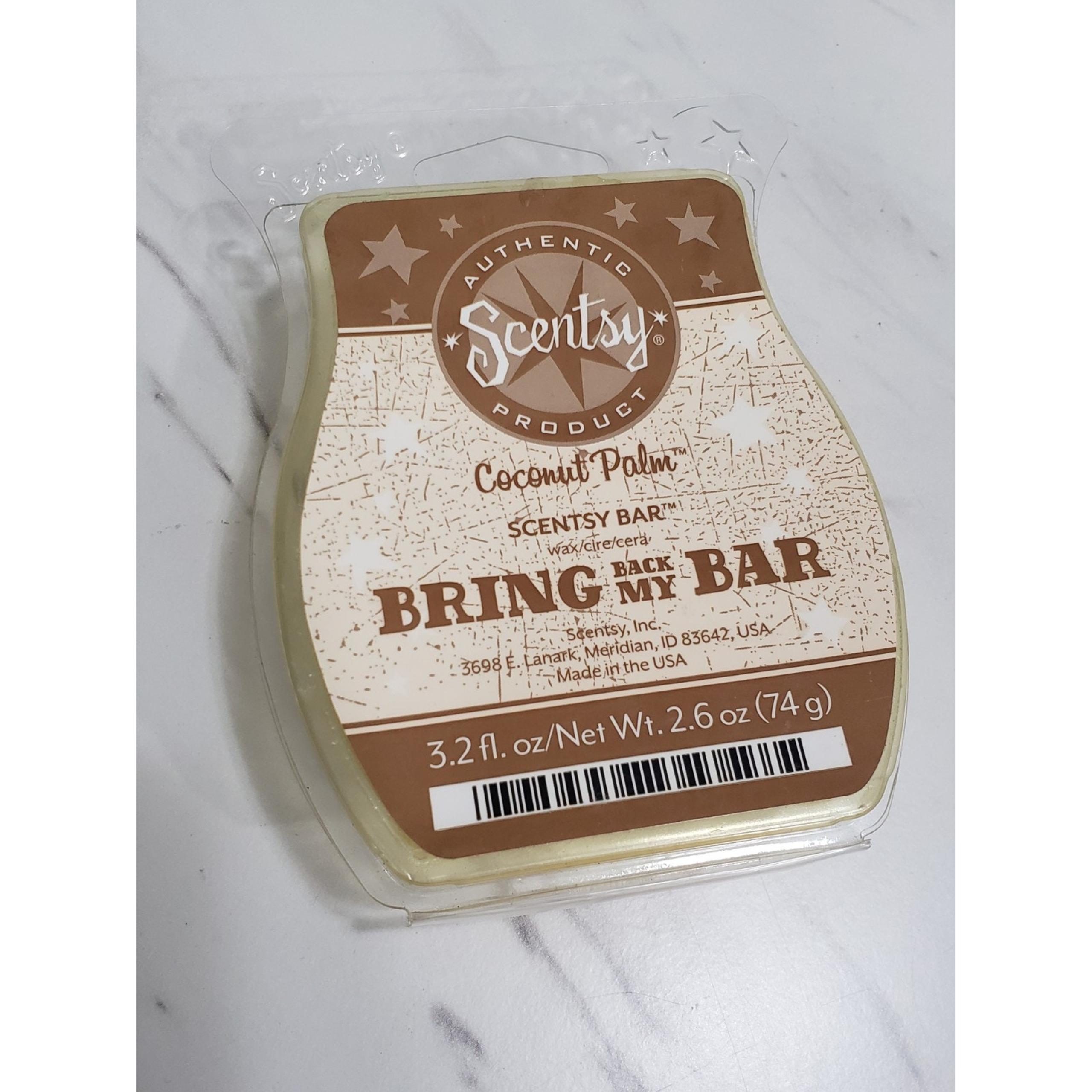 Scentsy COCONUT PALM Wax Bar Melt 3.2 fl oz RETIRED bring back my bar