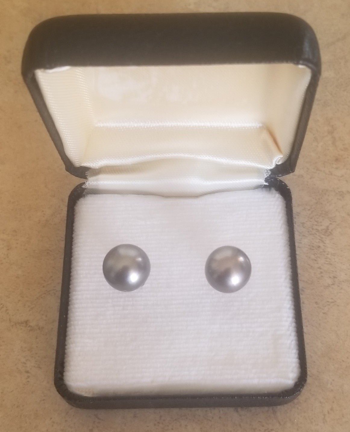 14K Gold Pearl Ball Earrings