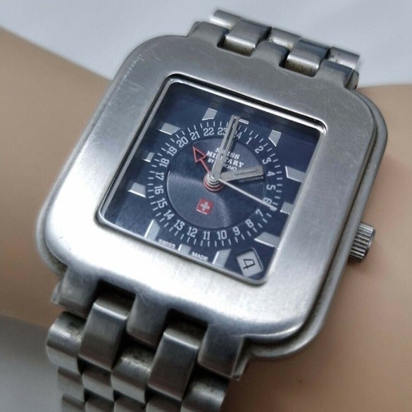 20024 Swiss Military by Chrono Men's Swiss Wristwatch Steel