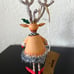 MacKenzie Childs Patience Brewster LENNON Reindeer Caroler Ornament Christmas NE
