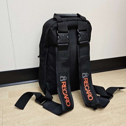 NEW RECARO RACING BLACK Harness Detachable Adjustable Shoulder Strap Backpack