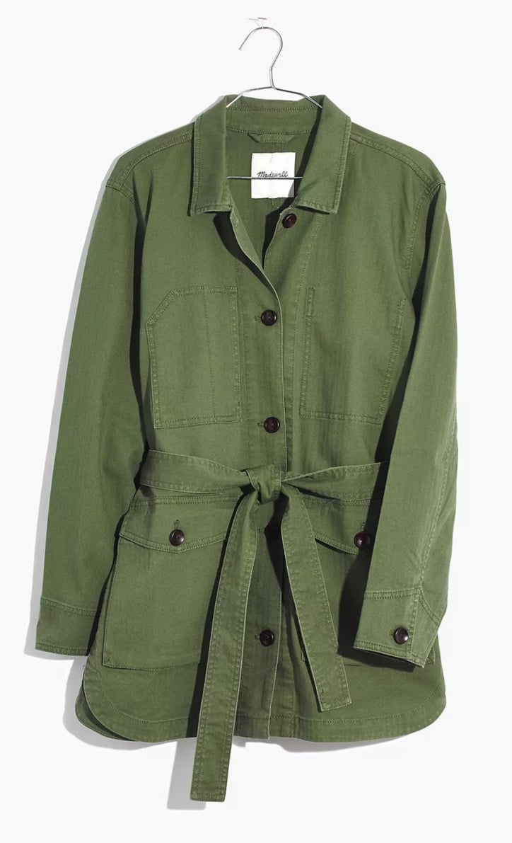 Madewell tie-waist military jacket