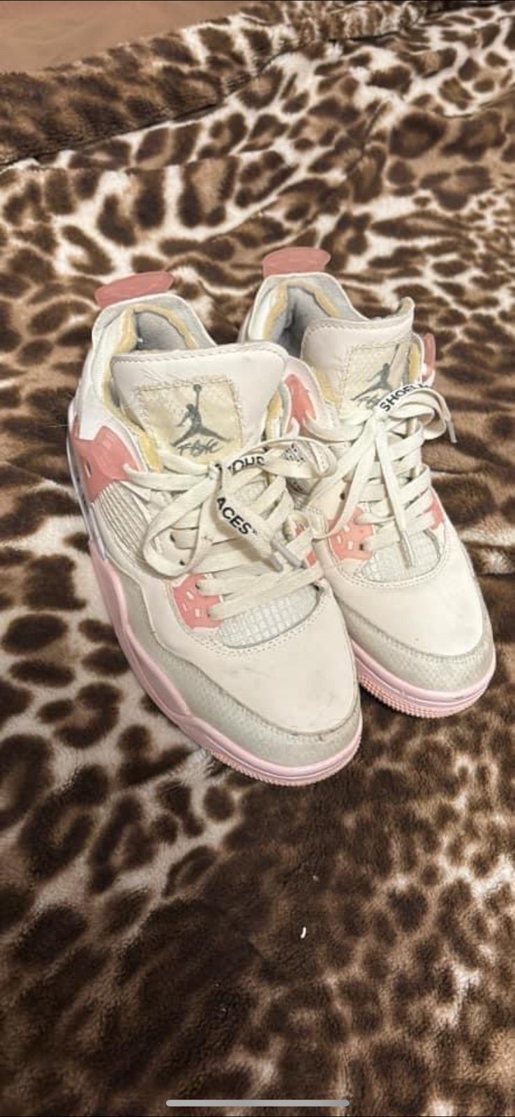 Pink Off White Jordan 4