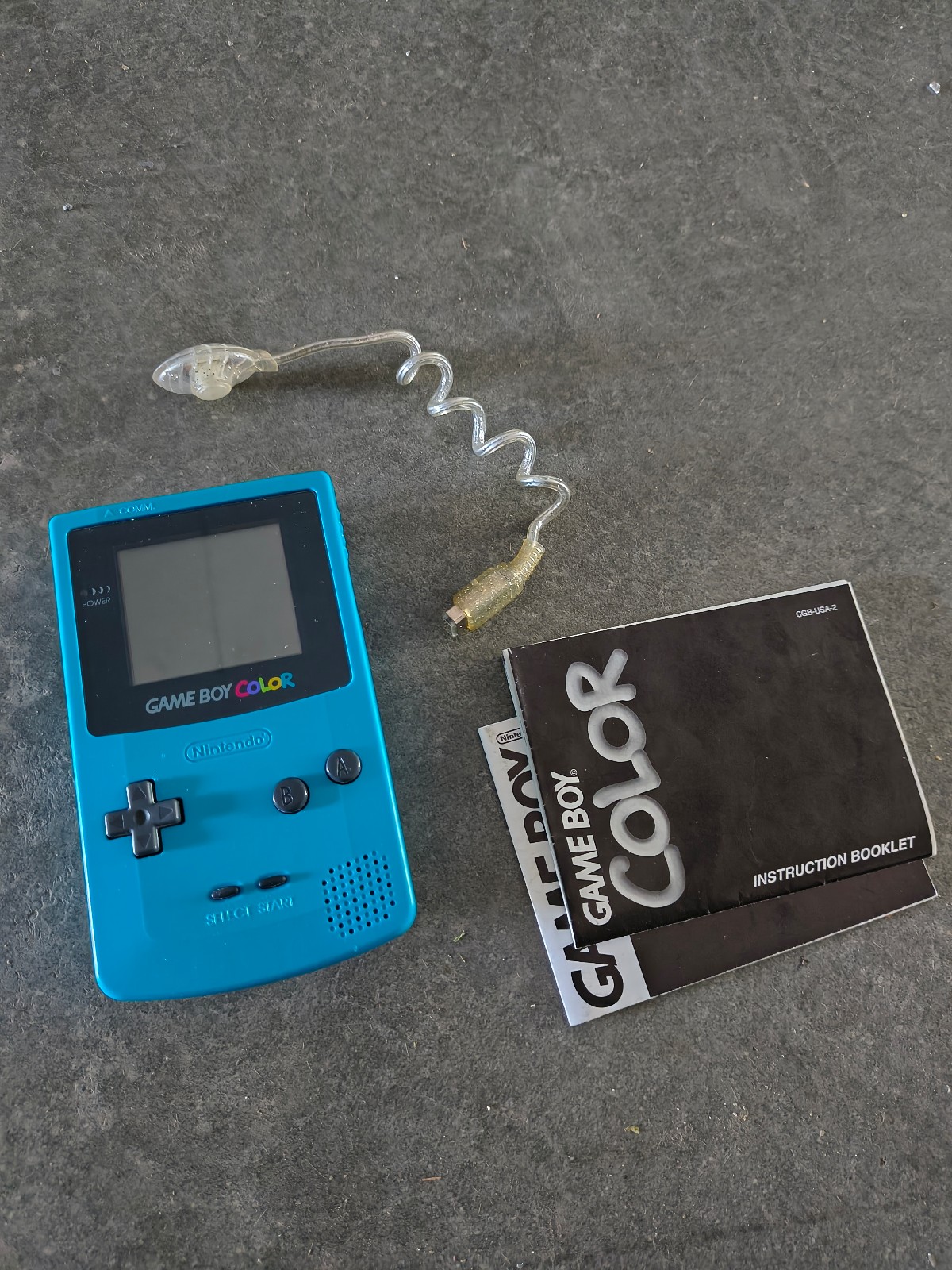Nintendo Game Boy Color Teal With Wormlight