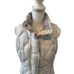 Eddie Bauer Puffer Vest Down Fill White Blue Plaid M