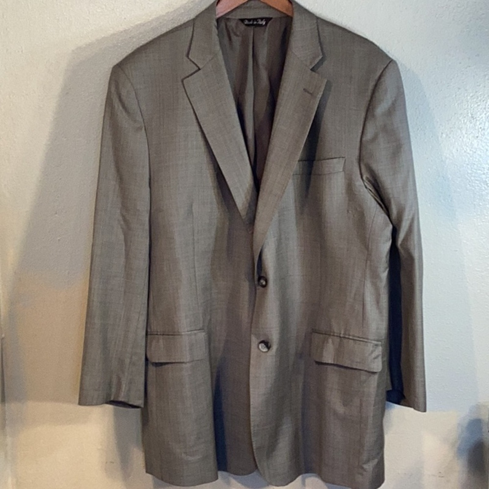 Ermenegildo Zegna Black Saks Fifth Avenue Italian Wool Blazer Suit Coat Men 48R