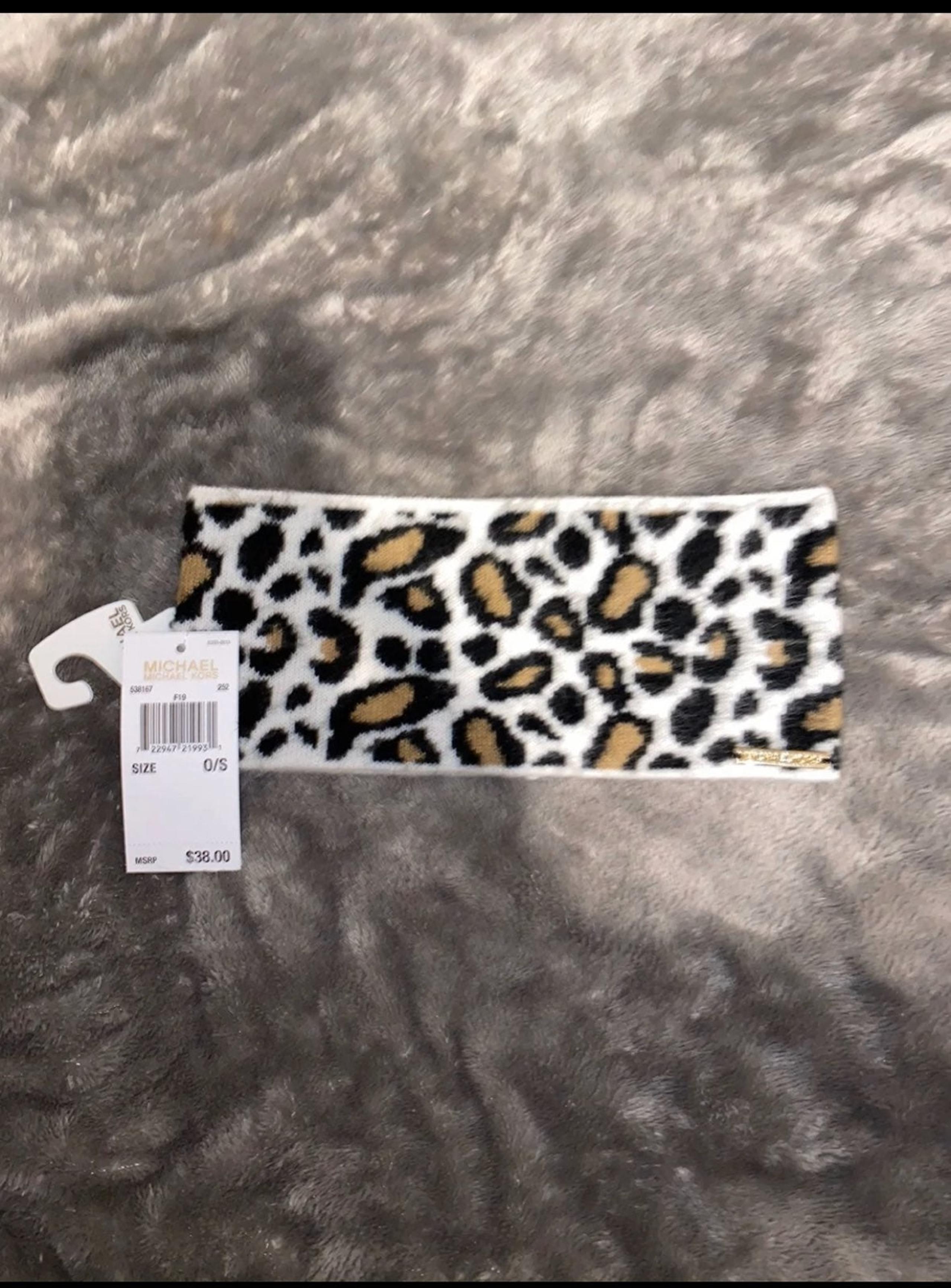 Michael Kors leopard print headband / Br