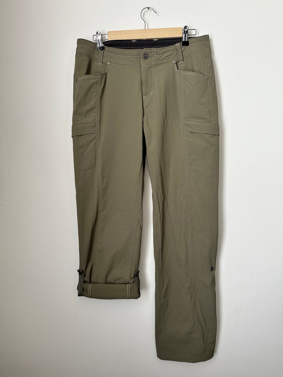 KUHL Anika Nylon Stretch Roll-Up Athletic Hiking Cargo Pants Women’s Size 10