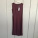 Eileen Fisher Bateau Neck Jumpsuit Size XS Women Jersey Wide Crop Leg In Cassis