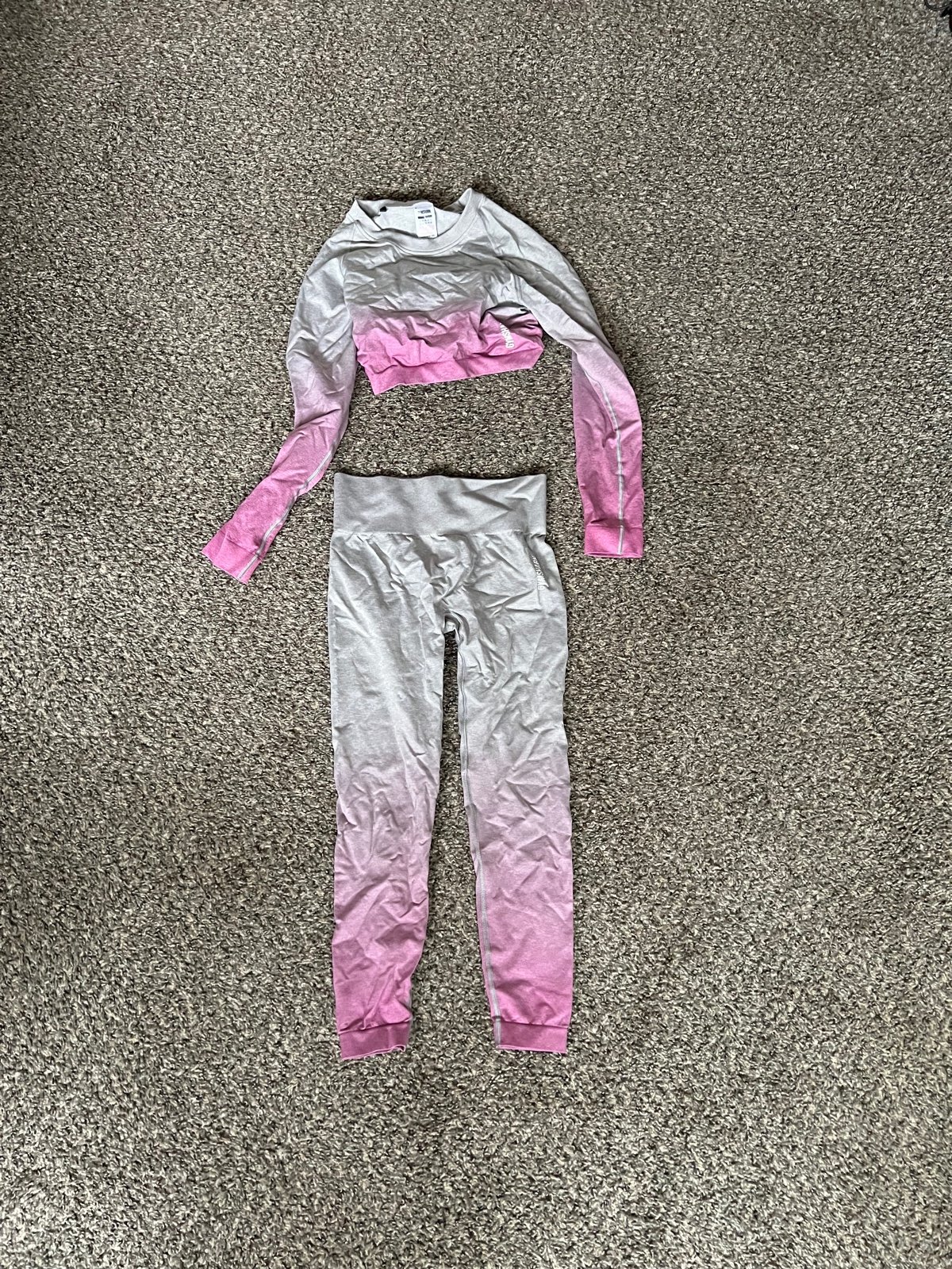GYMSHARK ombré seamless set