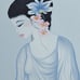 MARA TRAN LONG TENDERNESS WOMAN WITH CAT HAND SIGNED LITHOGRAPH FRENCH ARTIST